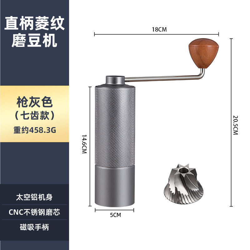 Manual Coffee Grinder Stainless Steel Conical Burr Adjustable Setting High Quality Portable Hand Grinder
