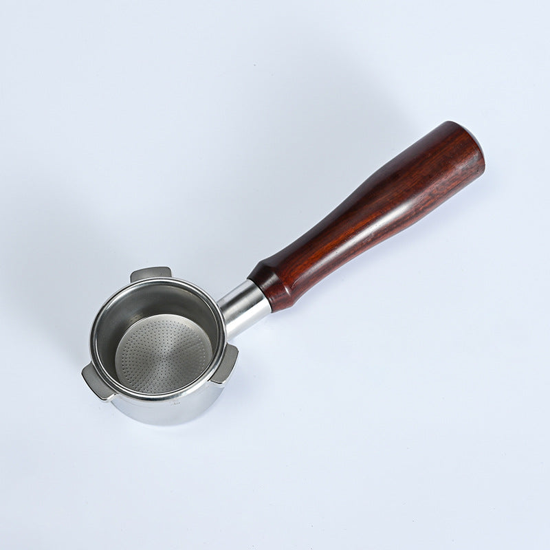 54 mm Bottomless Portafilter with Puck Screen, 3 Ears Espresso Portafilter Compatible with Breville Barista Express Machines,Stainless Steel Por tafilter and Maple Handle