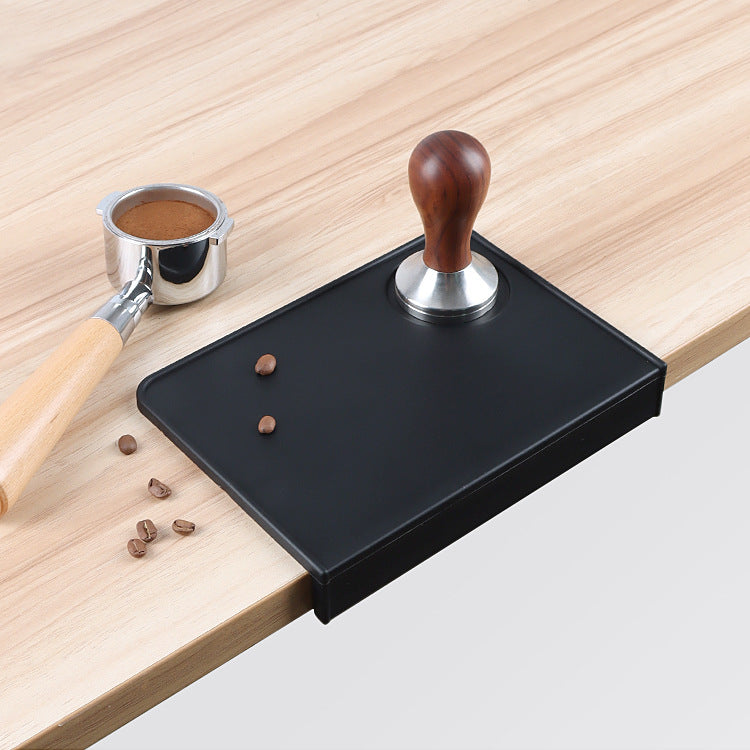 Coffee Tamper Mat Food Grade Nonslip Silicone Flat And Corner Press Powder Pad Espresso Coffee Tamping Rest Holder Tools