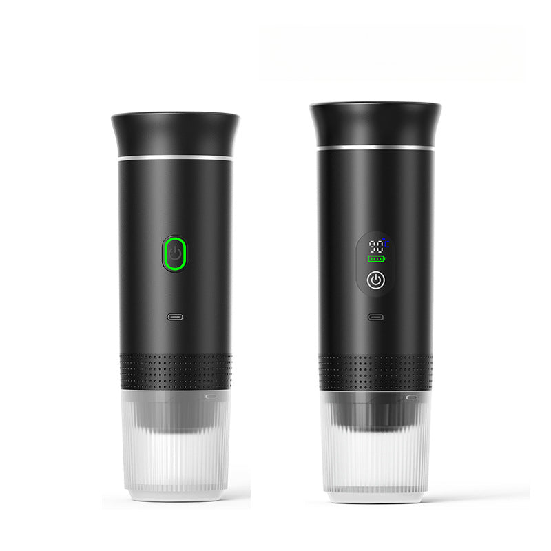 Portable Electric Espresso Machine, Mini Travel Coffee Machine, Car Electric Coffee Maker with Ground Coffee and NS Capsule for Machine, Perfect for Hiking, Camping, Office