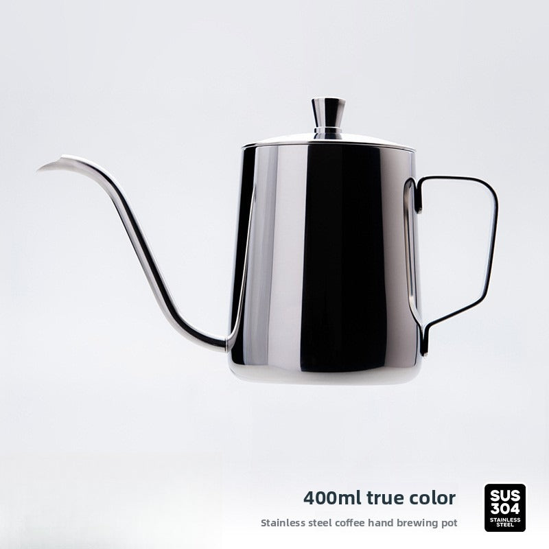Stainless Steel Pour-over Coffee Maker Hanging Ear Hand Brewing Pot Household Long-spout Fine Mouth Kettle Drip Kettle Long Pot
