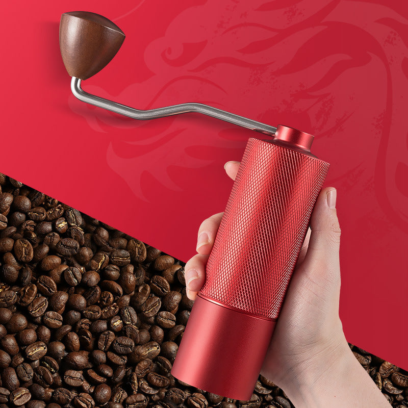 Adjustable Coffee Bean Grinder Manual Coffee Grinder Diamond Grinder CNC Stainless Steel Core Lengthened Handle Double Bearing