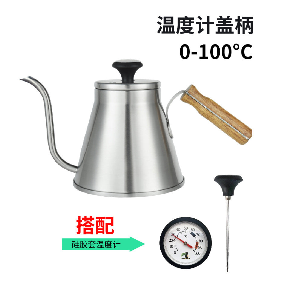 Good Quality Modern Handmade Vintage Copper Kettle Copper Tableware Serving Tea Pots with Wood Handle Hand drip kettle