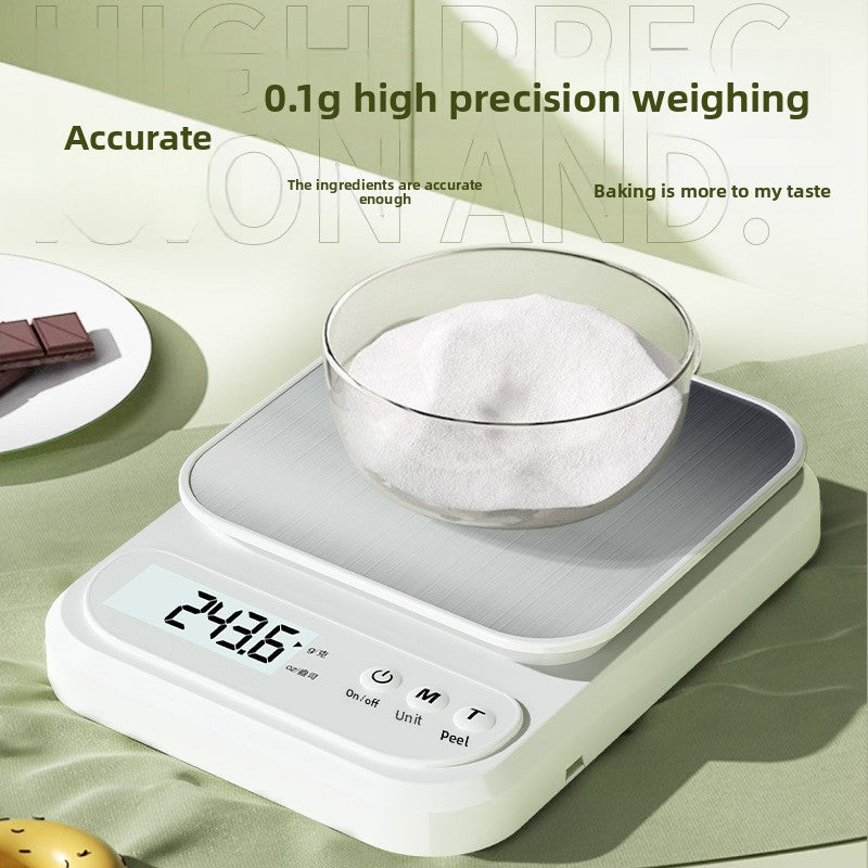 Coffee Scale with Timer - 3kg/0.1g Barista Scale for Espresso, Pour Over & Kitchen Use