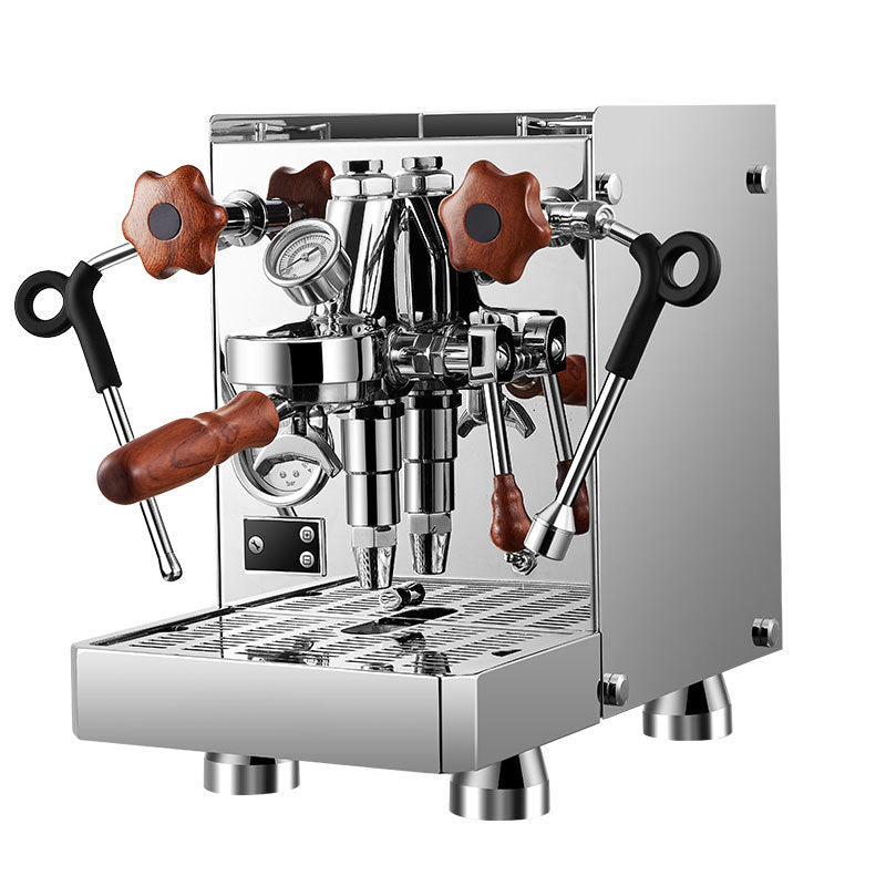 Automatic Espresso Coffee Machine, E61 Brewing head Brew Strength Settings and 2LWater storage boiler Custom pre-soak time for Coffee Shop, School, Office Building 