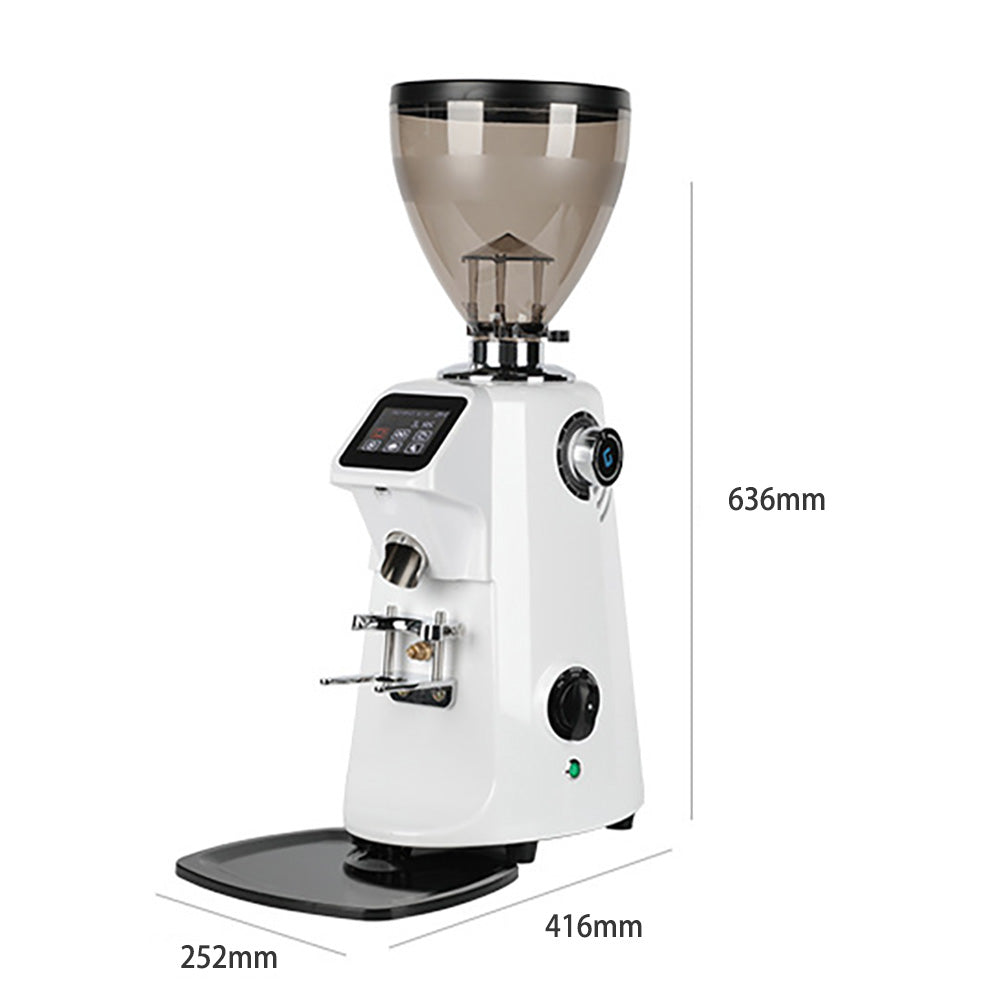 Automatic Touch Screen Coffee Grinder Professional 74mm Burr Commercial Electric Coffee Grinder Wiht Die-casting Aluminum