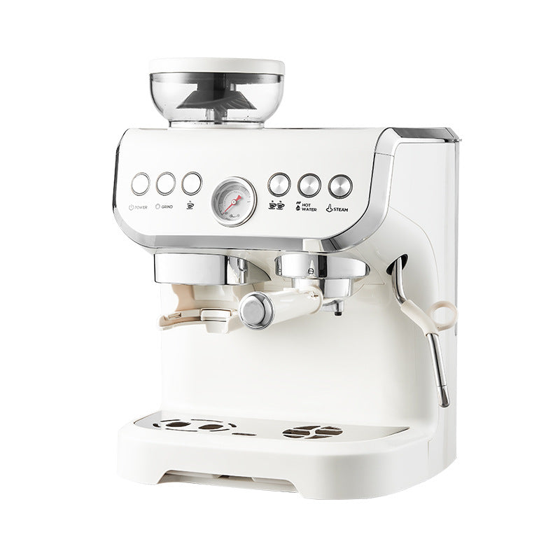Coffee Machine Italian Espresso Semi-automatic High-pressure Steam Double Boiler Heating Grinding Integrated Machine