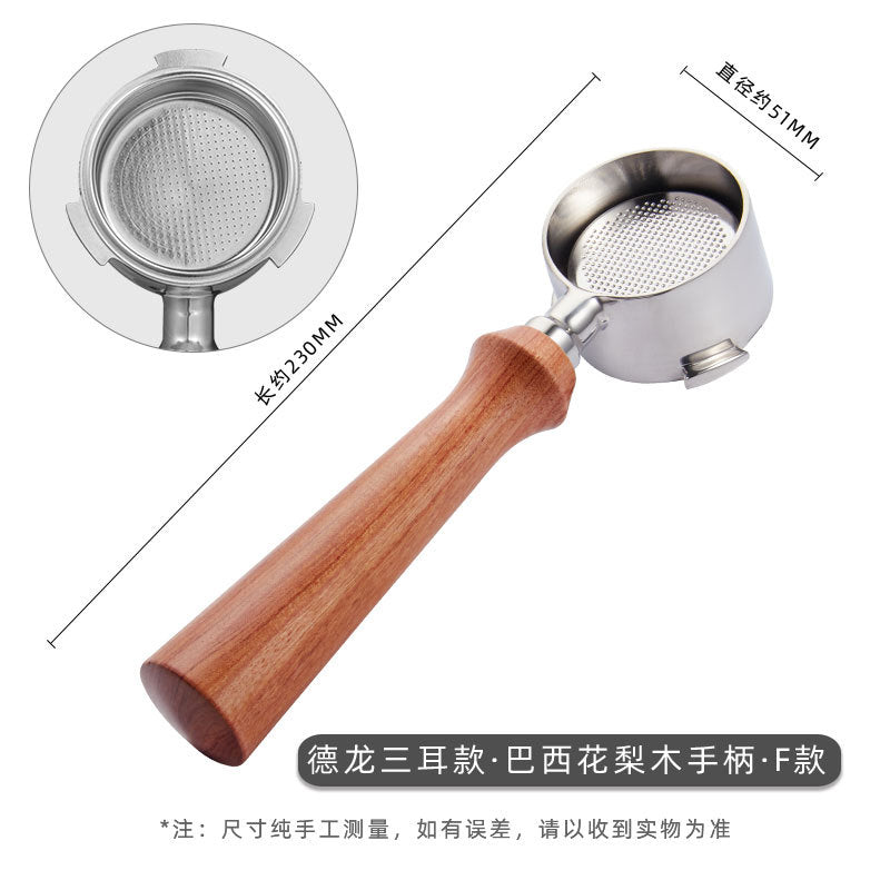 51mm Bottomless Portafilter with Puck Screen, 3 Ears Stainless Steel Head, Compatible with CASABREWS CM5418, 3700Essential, 3700Gense Espresso Machines, Includes 304 Stainless Steel Filter Basket