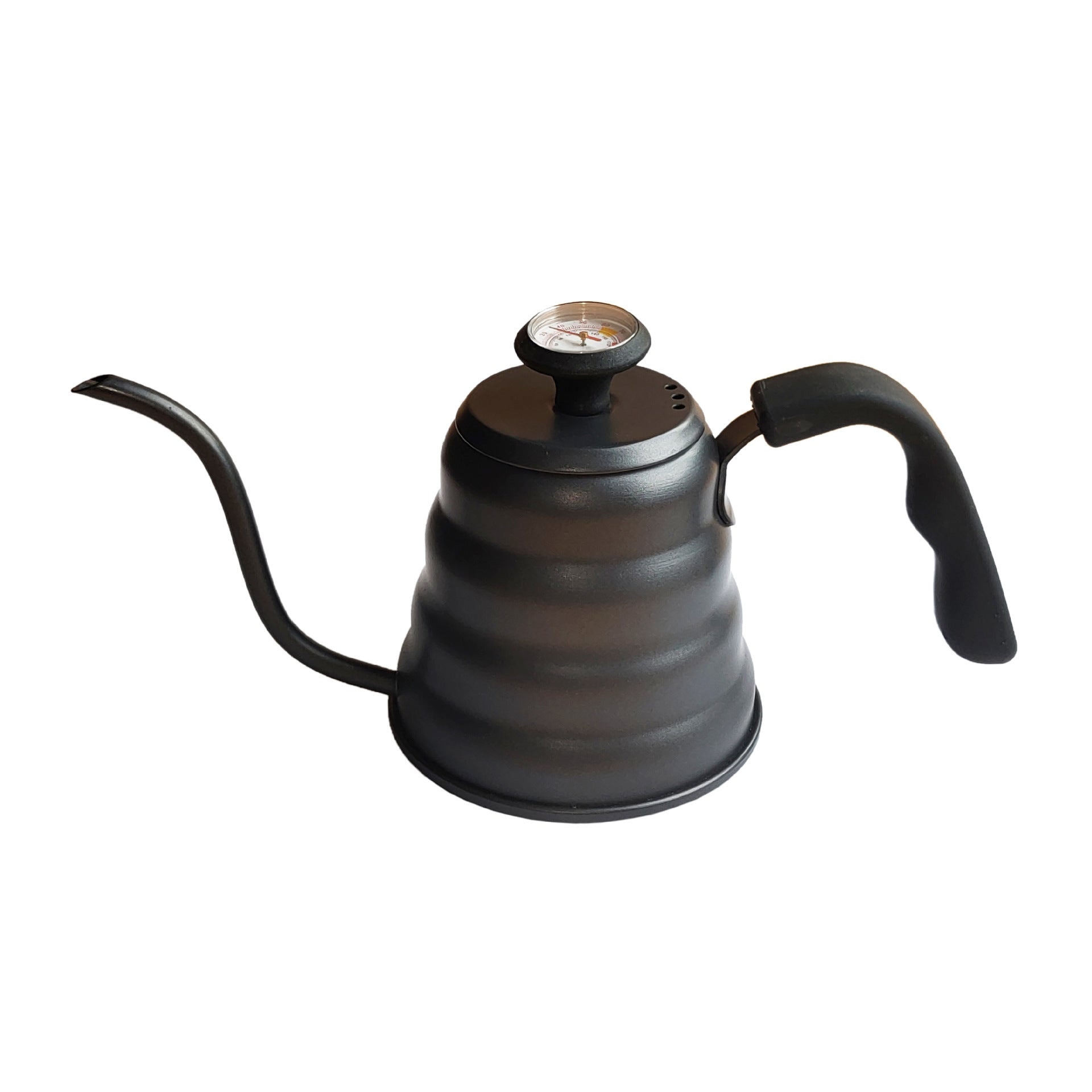 Luckyoner Gooseneck Kettle for Pour Over Coffee and Tea with Thermometer for Exact Temperature, Precision Pour Drip Spout, Stainless Steel, Compatible with all Stove Tops (1.2 Liter, 40 fl oz)