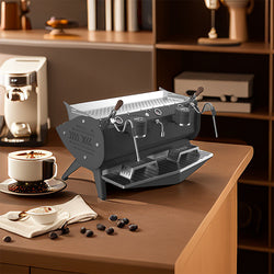 Cafe Single And Double Group Coffee Maker Commercial Espresso Coffee Machine For Sale