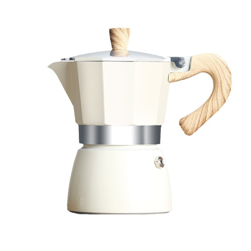 Coffee Pot, Moka Pot Italian Coffee Maker 6 cup/10 OZ Stovetop Espresso Maker for Gas or Electric Ceramic Stovetop Camping Manual Cuban Coffee Percolator for Cappuccino or Latte