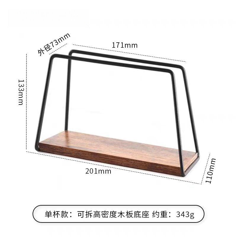 Coffee Pour Over Rack Metal Filter Cup Holder for Home Use V60Drip Filter Rack Filter Paper Rack Set Coffee Brewing Rack Metal Filter Cup