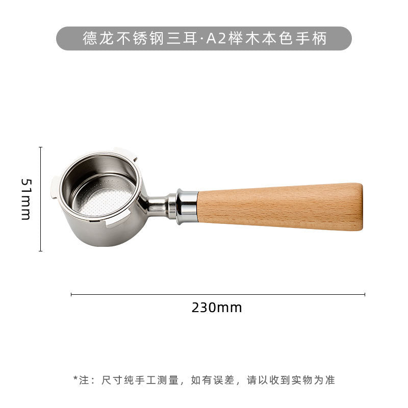 51mm Bottomless Portafilter with Puck Screen, 3 Ears Stainless Steel Head, Compatible with CASABREWS CM5418, 3700Essential, 3700Gense Espresso Machines, Includes 304 Stainless Steel Filter Basket