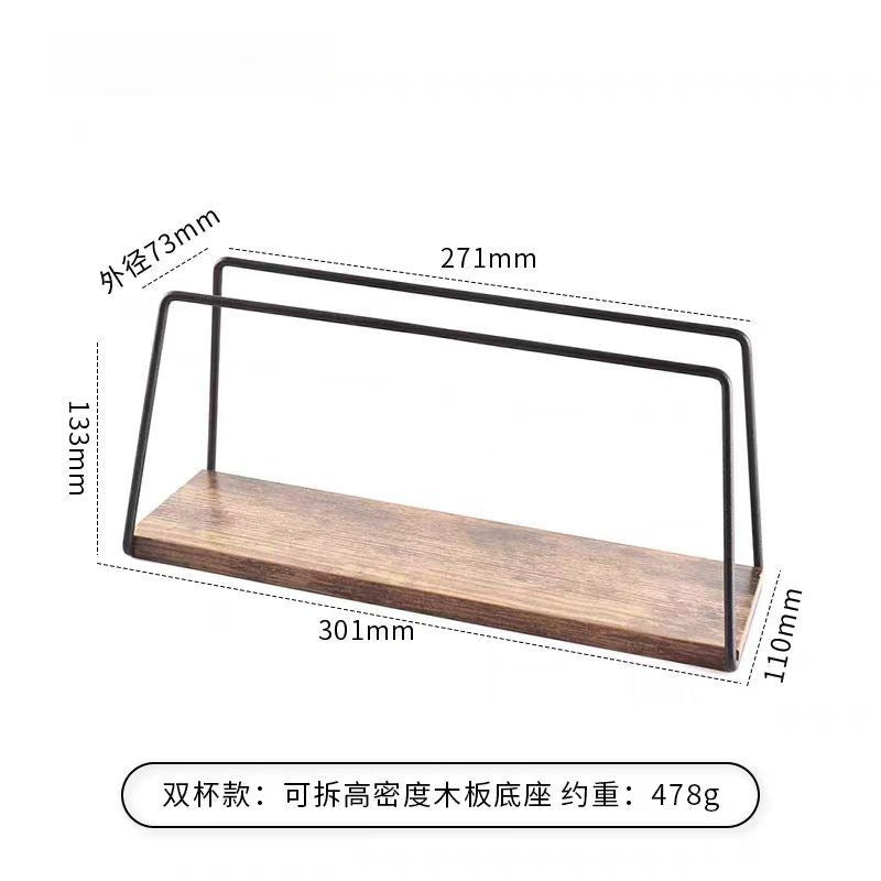 Coffee Pour Over Rack Metal Filter Cup Holder for Home Use V60Drip Filter Rack Filter Paper Rack Set Coffee Brewing Rack Metal Filter Cup