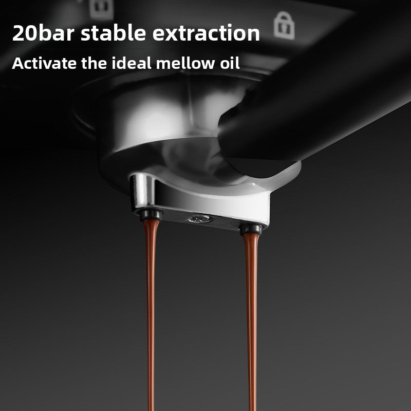 Espresso Machine with Filter Holder, Automatic Milk Frothing Function, Freddo Espresso Function, 20 Bar Espresso Machine with Milk Reservoir Hot and Cold Function