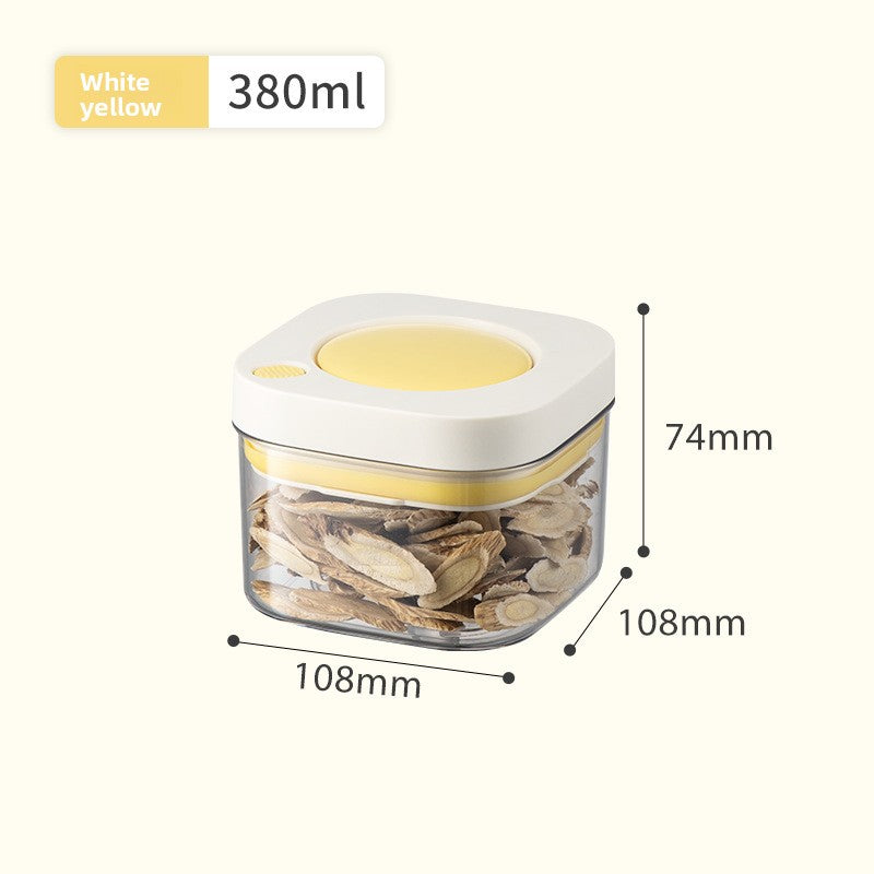 Vacuum Food Storage Box Kitchen Organizer Box Stackable Storage Jar Stackable Cereal Storage Container Transparent Container