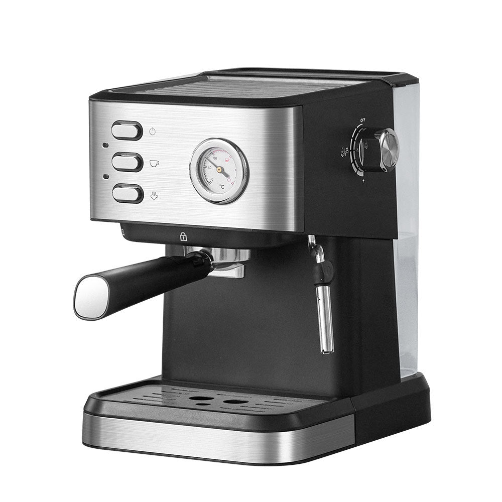 LUCKYONER Espresso Coffee Machine, 20-bar, Make Espressos, Cappuccinos & Lattes at Home, With Steamer, Metal Porta Filter, Temperature Dial,