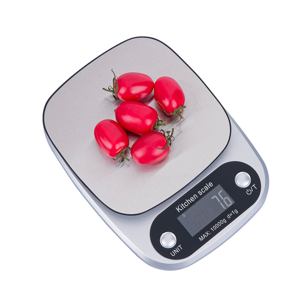 Food Scale, Kitchen Food Scale, ABS and Stainless Steel Material Battery Model High Quick Cleaning LED Screen Blue, Digital Kitchen Scales