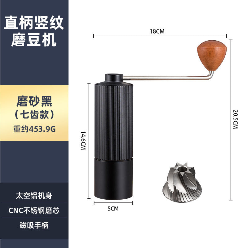 Manual Coffee Grinder Stainless Steel Conical Burr Adjustable Setting High Quality Portable Hand Grinder