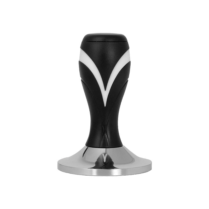 Coffee Tamper Coffee Hand Press Espresso Tamper Flat Base for Picnic Cafe Hotel Bar, Black, 51mm