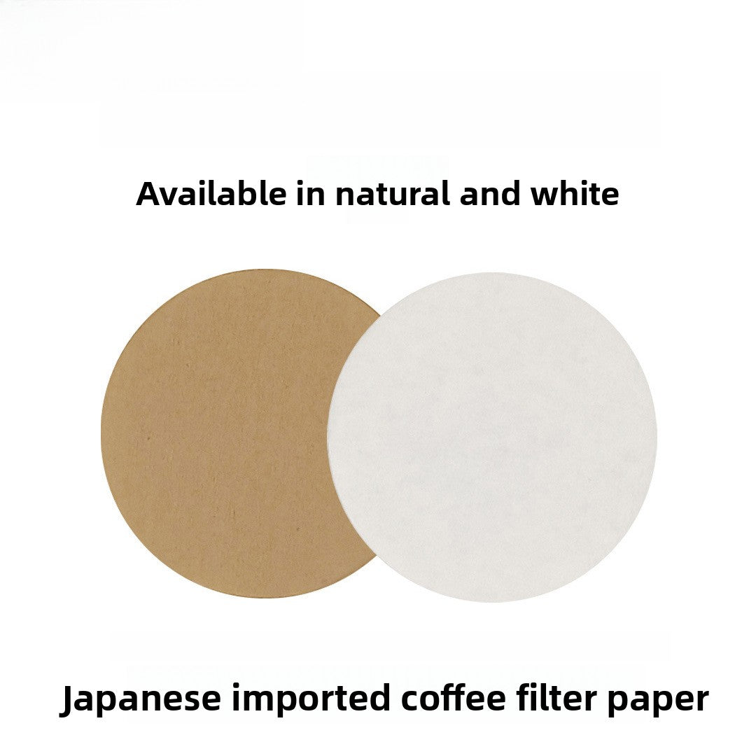 Coffee Filters Papers, 100 Pcs×58mm Round Coffee Filters Papers, Micro Paper Filters Replacement Compatible with Coffee and Espresso Maker - Natural