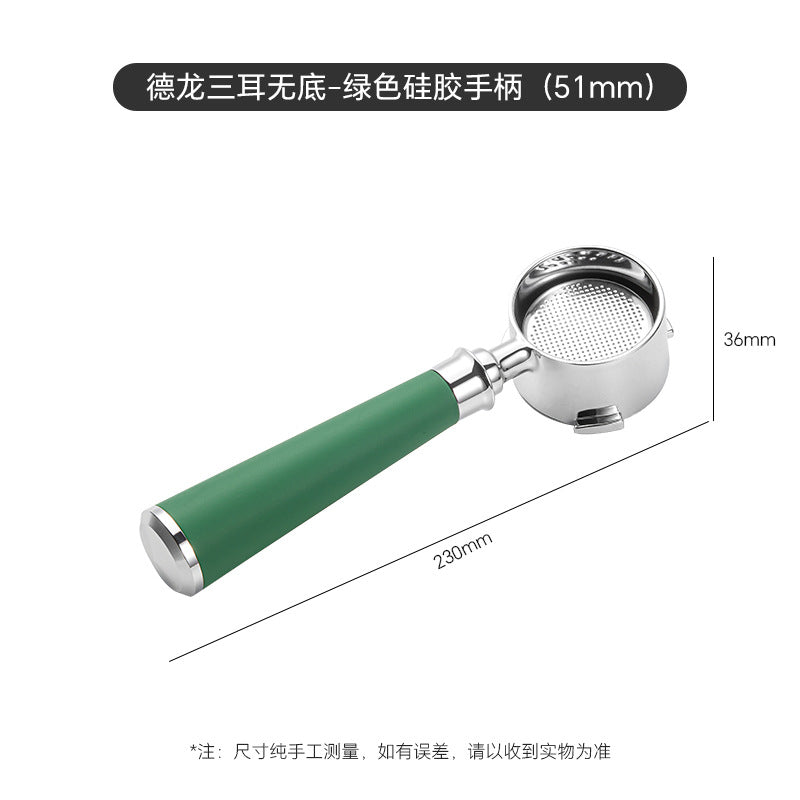 51mm Bottomless Portafilter with Puck Screen, 3 Ears Stainless Steel Head, Compatible with CASABREWS CM5418, 3700Essential, 3700Gense Espresso Machines, Includes 304 Stainless Steel Filter Basket