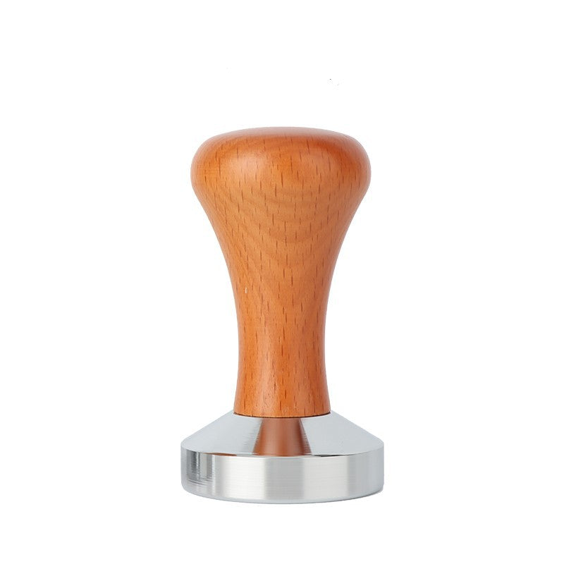 Practical Wooden Handle Coffee Tamper Espresso 51mm Light Brown