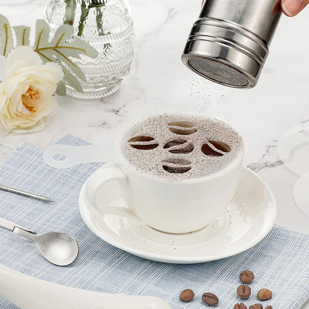 9pcs Espresso Tamper Set, Barista Tools Kit for Coffee Machine, Spring-Loaded 304 Stainless Steel Base 30lbs Coffee Calibrated Tamper Tools for Enjoying cafes Home Office hotels (51mm)