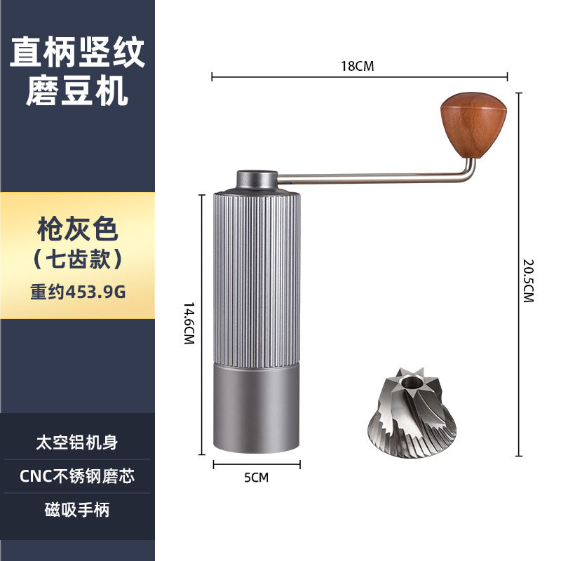 Manual Coffee Grinder Stainless Steel Conical Burr Adjustable Setting High Quality Portable Hand Grinder
