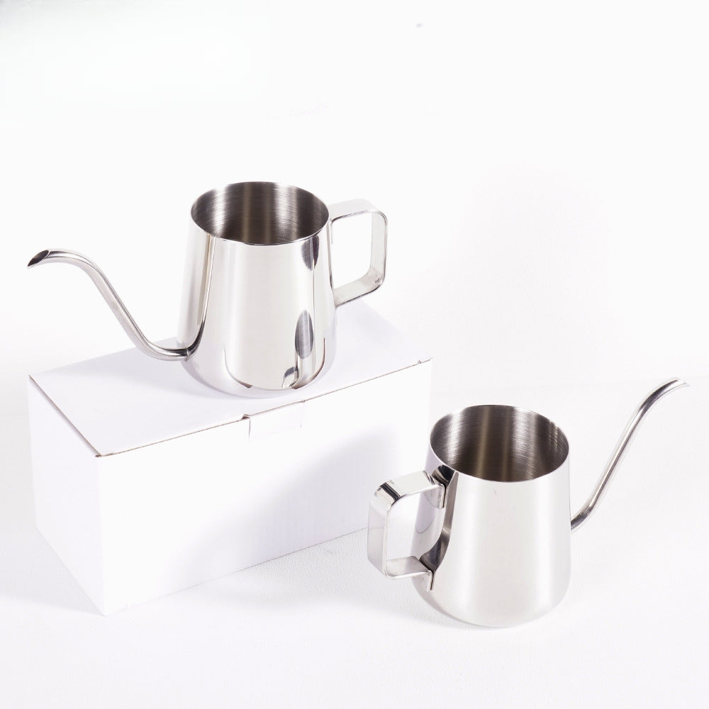 Stainless Steel Goose Neck Coffee Pot, Hand Drip, Italian Machine, Moka Pot, Tea Kettle, Kitchen Coffee Accessories, 250ml 350ml