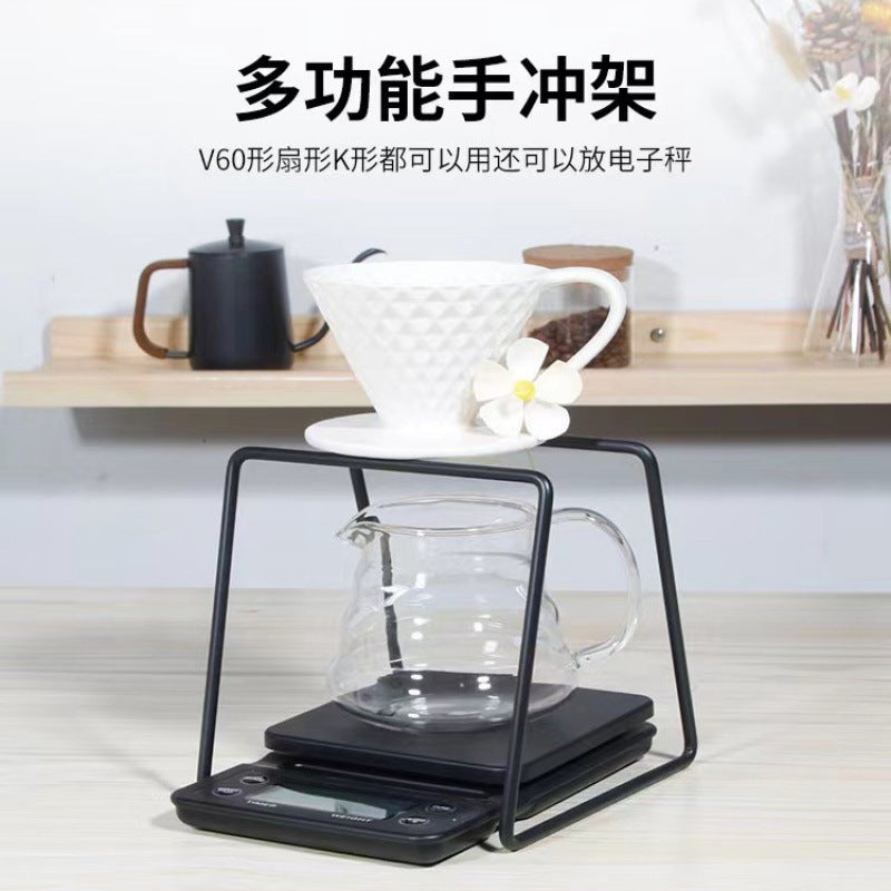 Coffee Pour Over Rack Metal Filter Cup Holder for Home Use V60Drip Filter Rack Filter Paper Rack Set Coffee Brewing Rack Metal Filter Cup