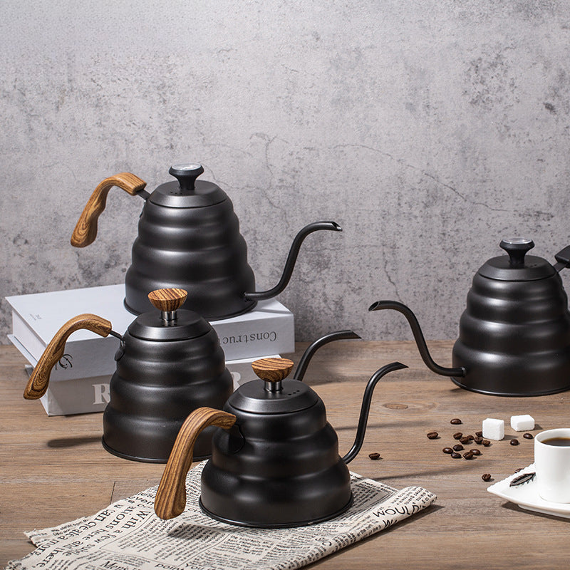 Stainless Steel Pour Over Coffee Pot with Gooseneck Spout, Food Grade Material, Anti and Easy to, Precise Water Control for Coffee Extraction, Heat Hand (1L)