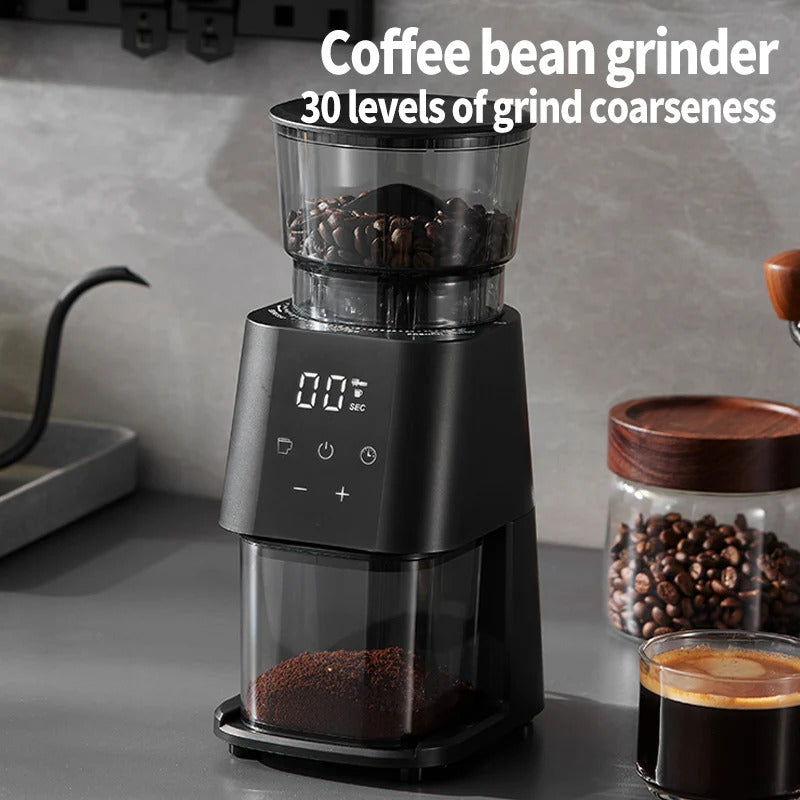 Coffee Grinder Electric, Conical Burr Coffee Bean Grinder with 30 Grind Settings