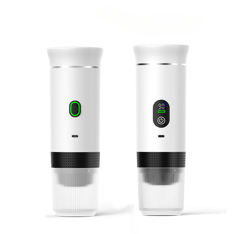 Portable Electric Espresso Machine, Mini Travel Coffee Machine, Car Electric Coffee Maker with Ground Coffee and NS Capsule for Machine, Perfect for Hiking, Camping, Office