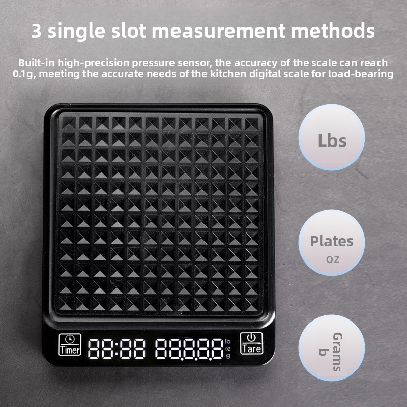 Digital Kitchen Coffee Scale High Precision Cyclic Rechargeable Espresso Electronic Scale Home Barista Accessories