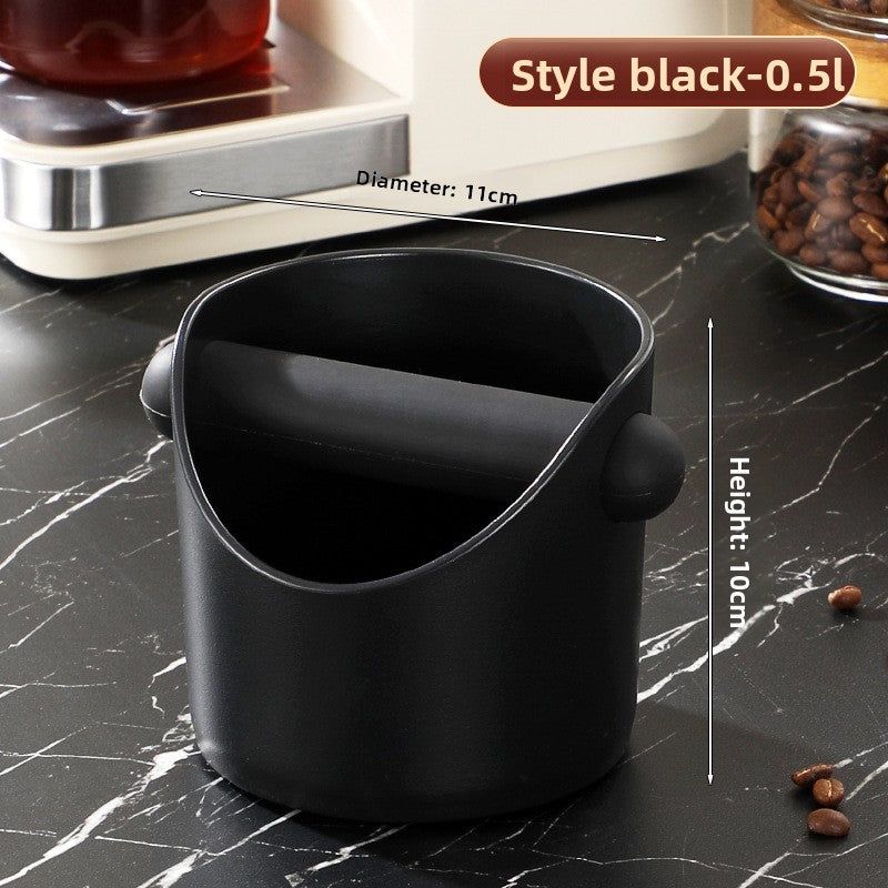 Semi-Automatic Coffee Machine Mini Grounds Bucket Knock Box Thickened Plastic Household Coffee Round Grounds Bucket Storage Tool