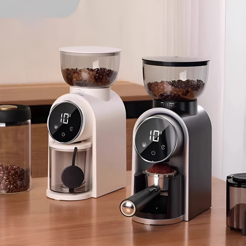 LUCKYONER Conical Burr Coffee Grinder, Electric Coffee Bean Grinder with 25 Grind Settings, Adjustable for 2–12 Cups, Anti-Static Design,