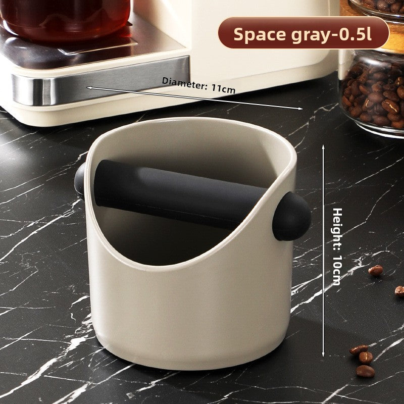 Semi-Automatic Coffee Machine Mini Grounds Bucket Knock Box Thickened Plastic Household Coffee Round Grounds Bucket Storage Tool