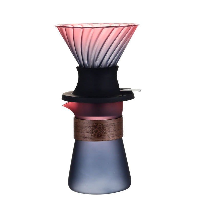 Pour Over Coffee Maker High Temperature Borosilicate Glass Coffee  glass lid drip coffee maker for family cafe restaurant camping.