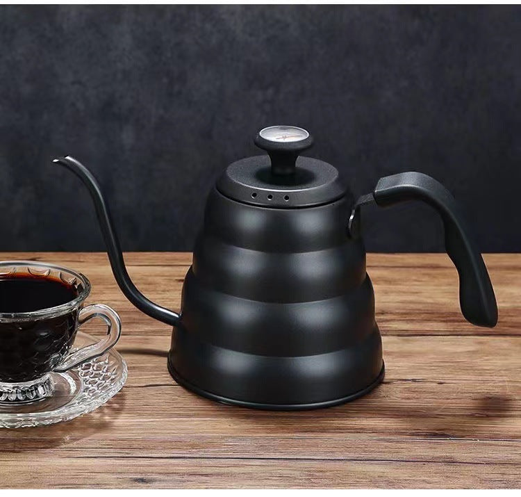 Stainless Steel Tea Kettle 1L Thermometer Gooseneck Kettle for Stovetop Pour Over Coffee Kettle Precision Pour Drip Spout Tea Pot 28oz