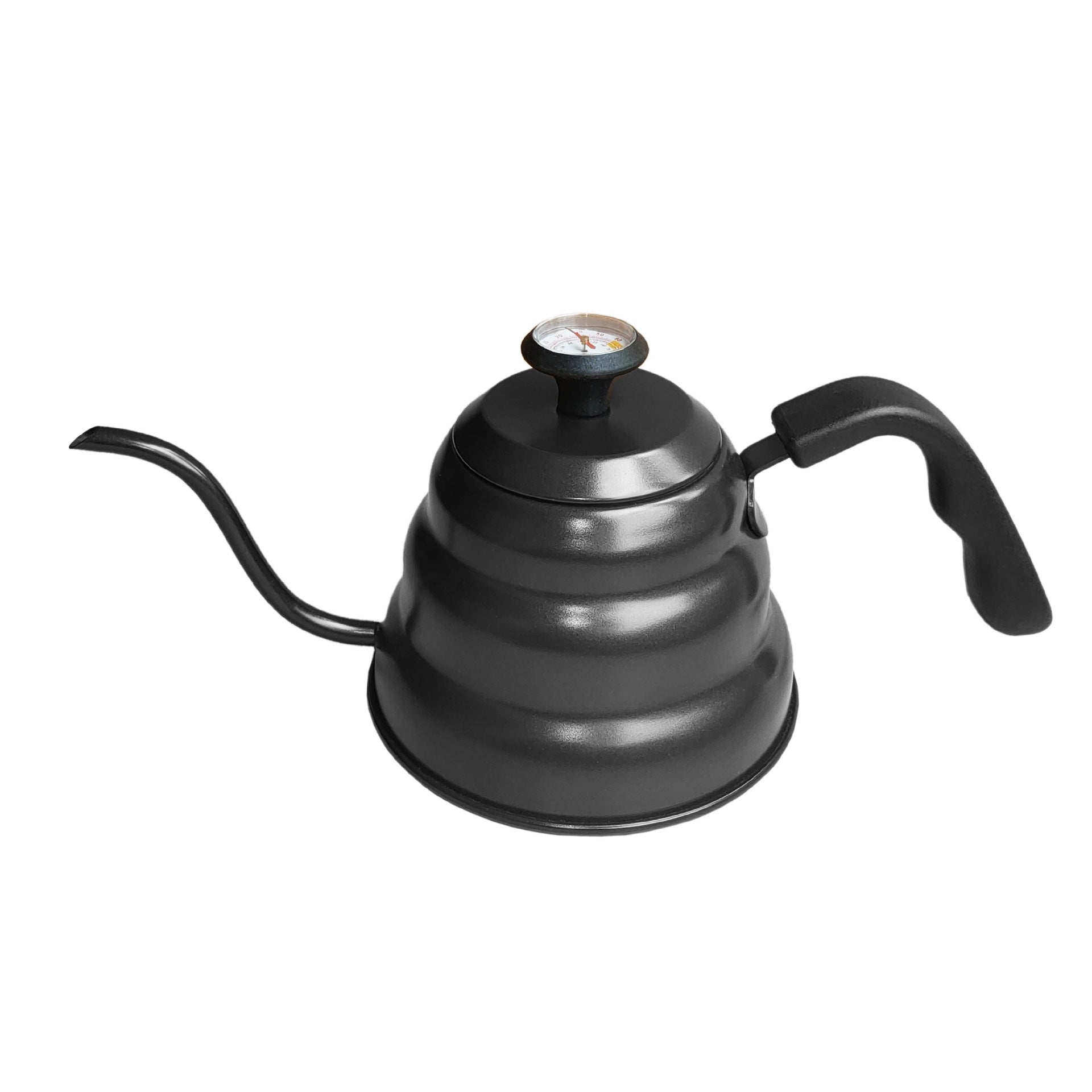 Luckyoner Gooseneck Kettle for Pour Over Coffee and Tea with Thermometer for Exact Temperature, Precision Pour Drip Spout, Stainless Steel, Compatible with all Stove Tops (1.2 Liter, 40 fl oz)