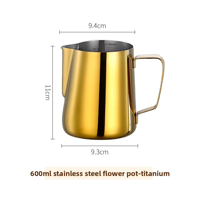 304 stainless steel coffee cup spout coffee cup milk frother coffee cup tools coffee utensil