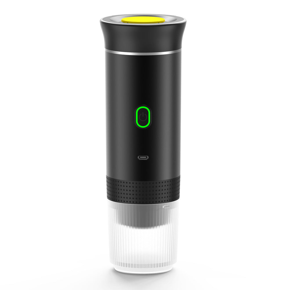 Portable Electric Espresso Machine, Mini Travel Coffee Machine, Car Electric Coffee Maker with Ground Coffee and NS Capsule for Machine, Perfect for Hiking, Camping, Office